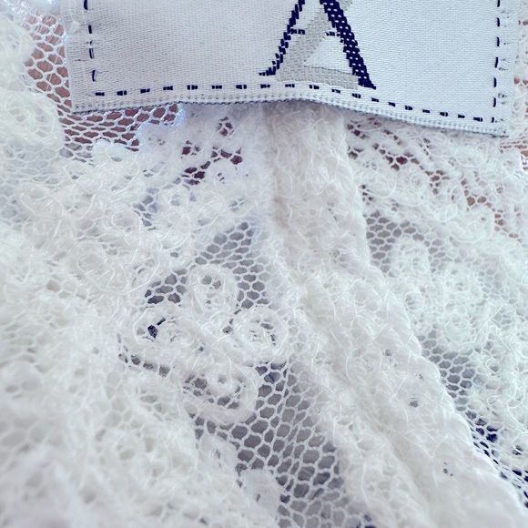 Elegant almost White Lace Top cardigan NWOT - Picture 10 of 10